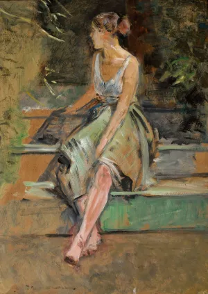 Study of a girl by Jacek Malczewski Oil Painting