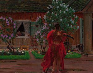 Thanatos by Jacek Malczewski Oil Painting