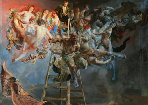 Vicious circle by Jacek Malczewski Oil Painting