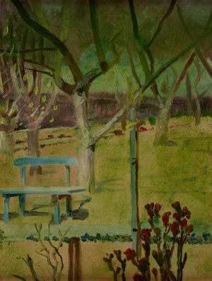 View of the Garden by Jacek Malczewski Oil Painting