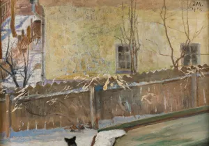 Winter Landscape by Jacek Malczewski Oil Painting