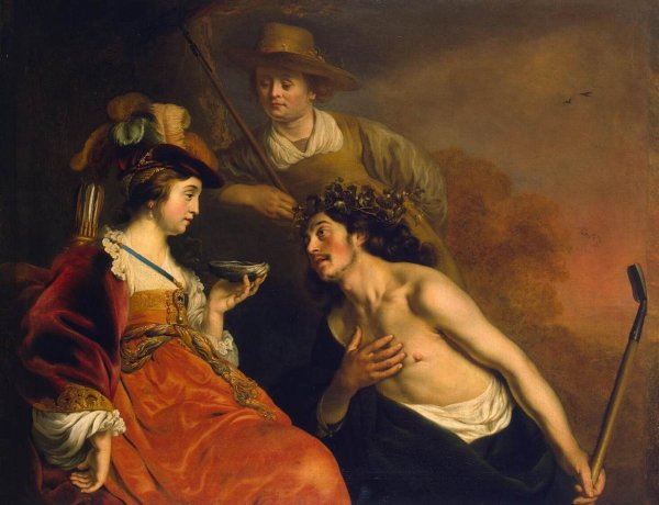 Main Product Photo of Granida and Daifilo Painting by Jacob Adriaensz Backer