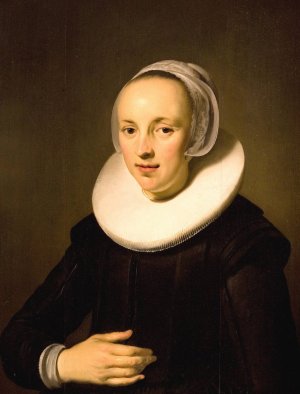 Portrait of a Lady by Jacob Adriaensz Backer Oil Painting