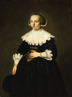 Portrait of a Young Woman by Jacob Adriaensz Backer Oil Painting