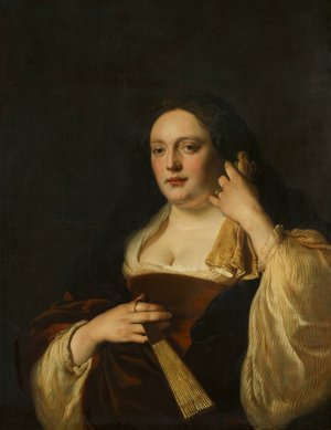 Rebecca Schellingwou by Jacob Adriaensz Backer Oil Painting