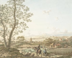 Lente, morgen en aarde by Jacob Cats Oil Painting