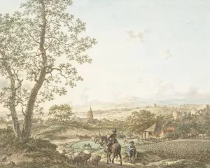 Lente, morgen en aarde by Jacob Cats Oil Painting