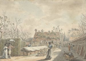 Visit to a Flower Nursery by Jacob Cats Oil Painting