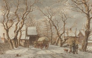 Winter Scene by Jacob Cats Oil Painting