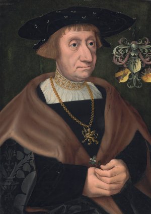 Portrait Of Mathias Mulich by Jacob Claesz Van Utrecht Oil Painting