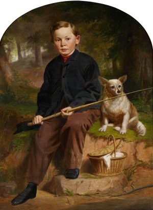 Portrait of Charles H. Brewer by Jacob Cox Oil Painting