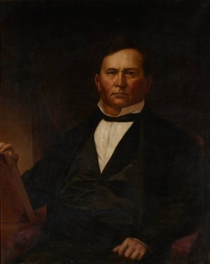 Portrait of Governor David Wallace by Jacob Cox Oil Painting