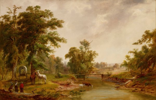 Main Product Photo of Scene in Indianapolis  Painting by Jacob Cox