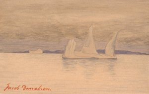 Isbjerge 2 Oil painting by Jacob Danielsen