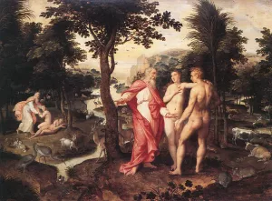 Garden of Eden painting by Jacob De Backer