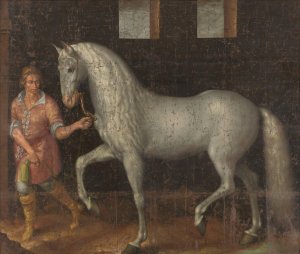 Spanish Warhorse by Jacob De Gheyn II Oil Painting