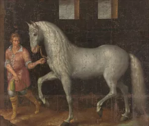 Spanish Warhorse by Jacob De Gheyn II Oil Painting