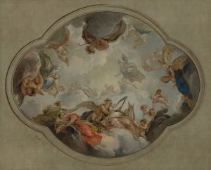 Allegory of the Arts by Jacob De Wit Oil Painting