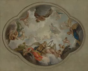 Allegory of the Arts by Jacob De Wit Oil Painting
