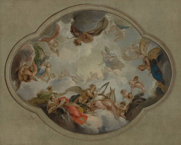Main Product Photo of Allegory of the Arts  Painting by Jacob De Wit