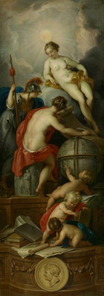 Allegory of the Writing of History by Jacob De Wit Oil Painting