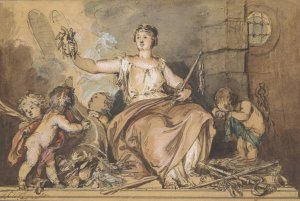 Allegory of War and Peace by Jacob De Wit Oil Painting