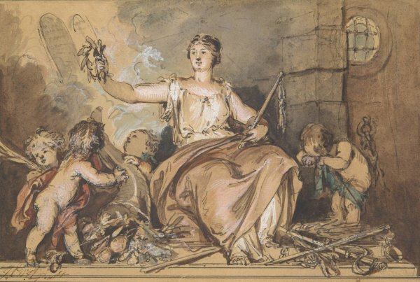 Main Product Photo of Allegory of War and Peace Painting by Jacob De Wit