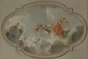 Flora and Zephyr by Jacob De Wit Oil Painting