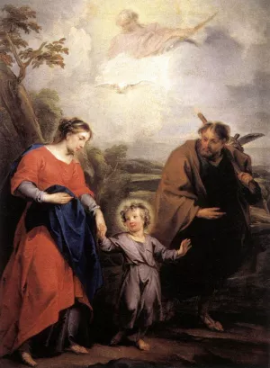 Holy Family and Trinity painting by Jacob De Wit