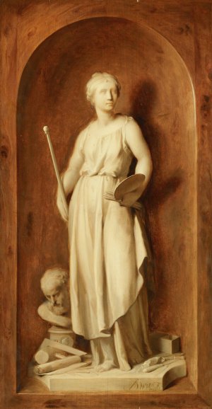 Pictura, allegory of painting by Jacob De Wit Oil Painting