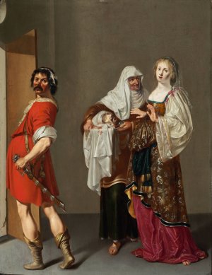 Salome with the Head of Saint John the Baptist by Jacob Duck Oil Painting