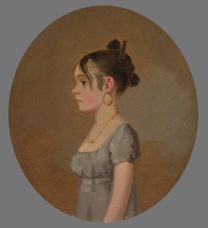 Miss Schaum by Jacob Eichholtz Oil Painting