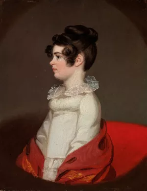 Portrait of a Woman by Jacob Eichholtz Oil Painting