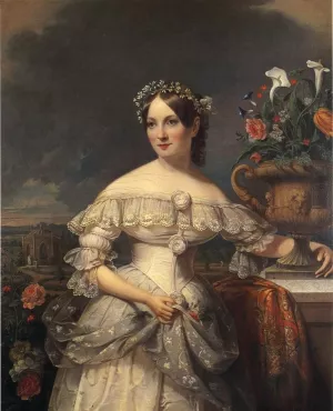 Serena Mayer Franklin by Jacob Eichholtz Oil Painting