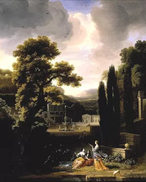 Classical Landscape with Figures painting by Jacob Esselens