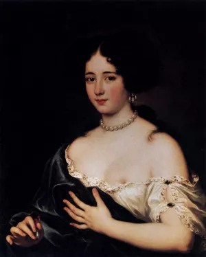 Maria Mancini as Cleopatra by Jacob Ferdinand Voet - Oil Painting Reproduction