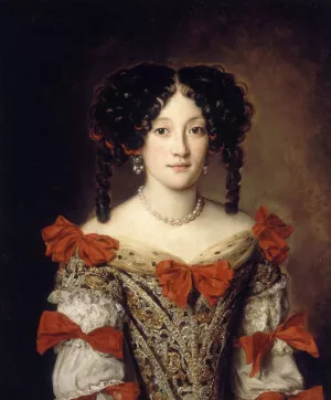 Portrait de femme by Jacob Ferdinand Voet Oil Painting