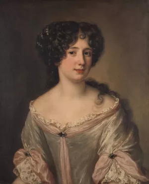 Portrait of La Duchessa Mancini Colonna by Jacob Ferdinand Voet Oil Painting