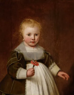 Portrait of a Little Girl Oil painting by Jacob Gerritsz Cuyp