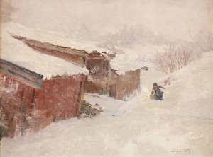 Drifting Snow by Jacob Gloersen Oil Painting