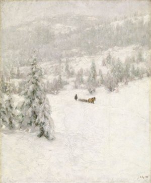 Winter by Jacob Gloersen Oil Painting
