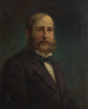 Self-portrait by Jacob Hart Lazarus Oil Painting
