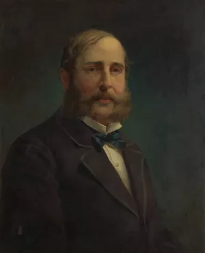 Self-portrait by Jacob Hart Lazarus Oil Painting