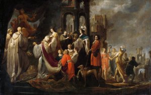 The Idolatry of King Solomon by Jacob Hogers Oil Painting