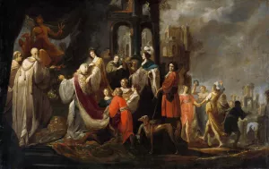 The Idolatry of King Solomon by Jacob Hogers Oil Painting