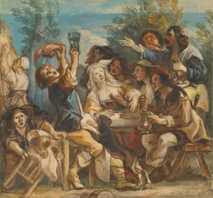 A Merry Company by Jacob Jordaens A Merry Company by Jacob Jordaens Oil Painting