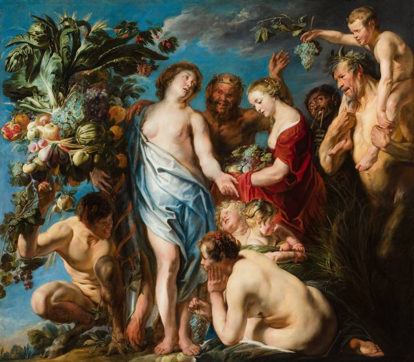 An Allegory of Fruitfulness  by Jacob Jordaens - Hand-Painted Oil Painting Reproduction