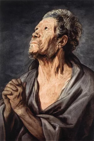 An Apostle by Jacob Jordaens - Oil Painting Reproduction