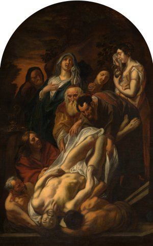 Christ's Entombment by Jacob Jordaens Oil Painting
