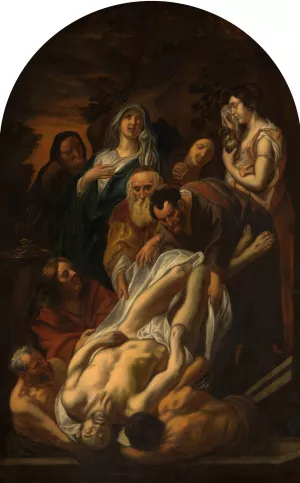 Christ's Entombment by Jacob Jordaens Oil Painting